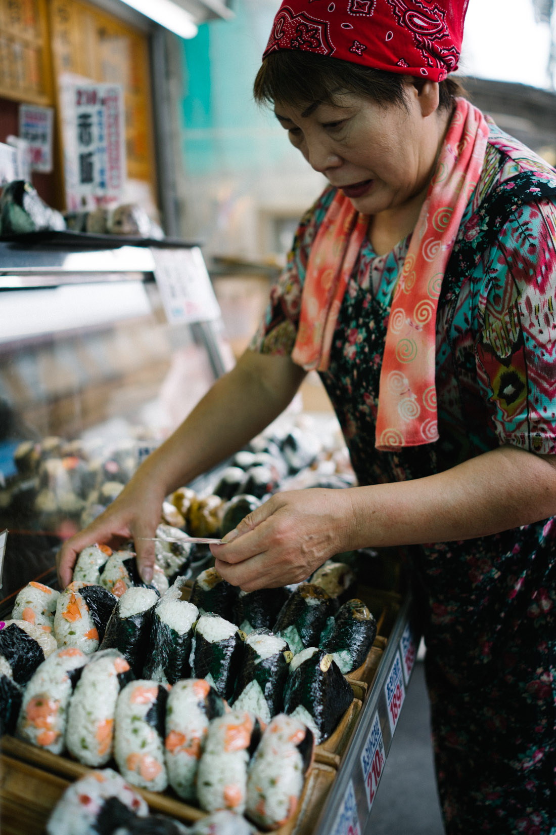 Street food stall dedicated to onigiri, the real deal.