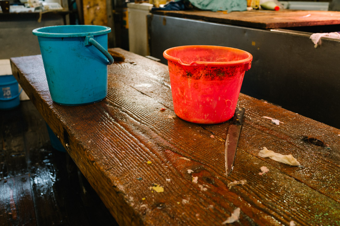 This work table tells stories by itself.