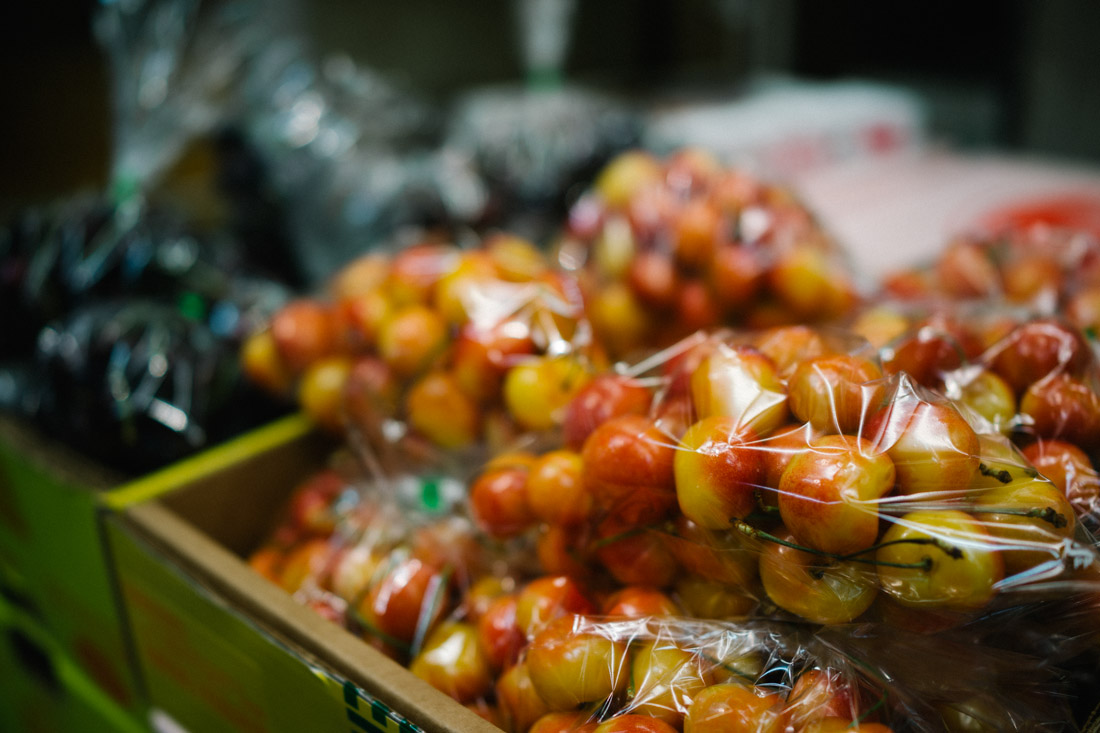 US produced cherries exclusively for the Japanese market. They are then exported back to the US at higher price.