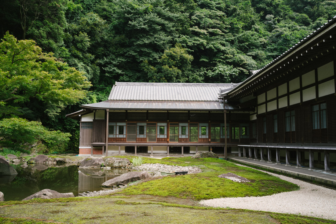 Zen garden near the main building.