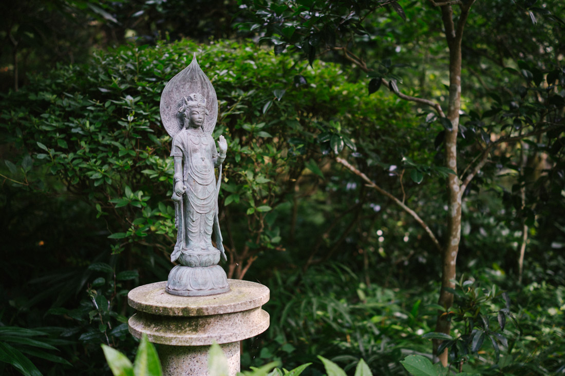 Another statuette keeps the bad spirits away.
