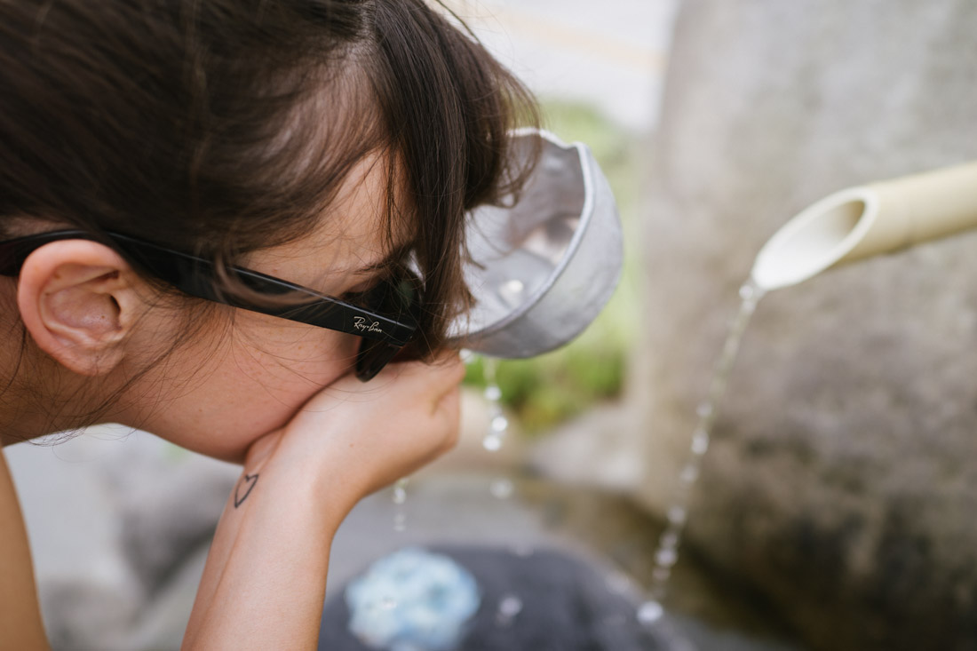 At the city entrance, in Nikko, there’s a welcoming fountain where you can drink some fresh mountain water.