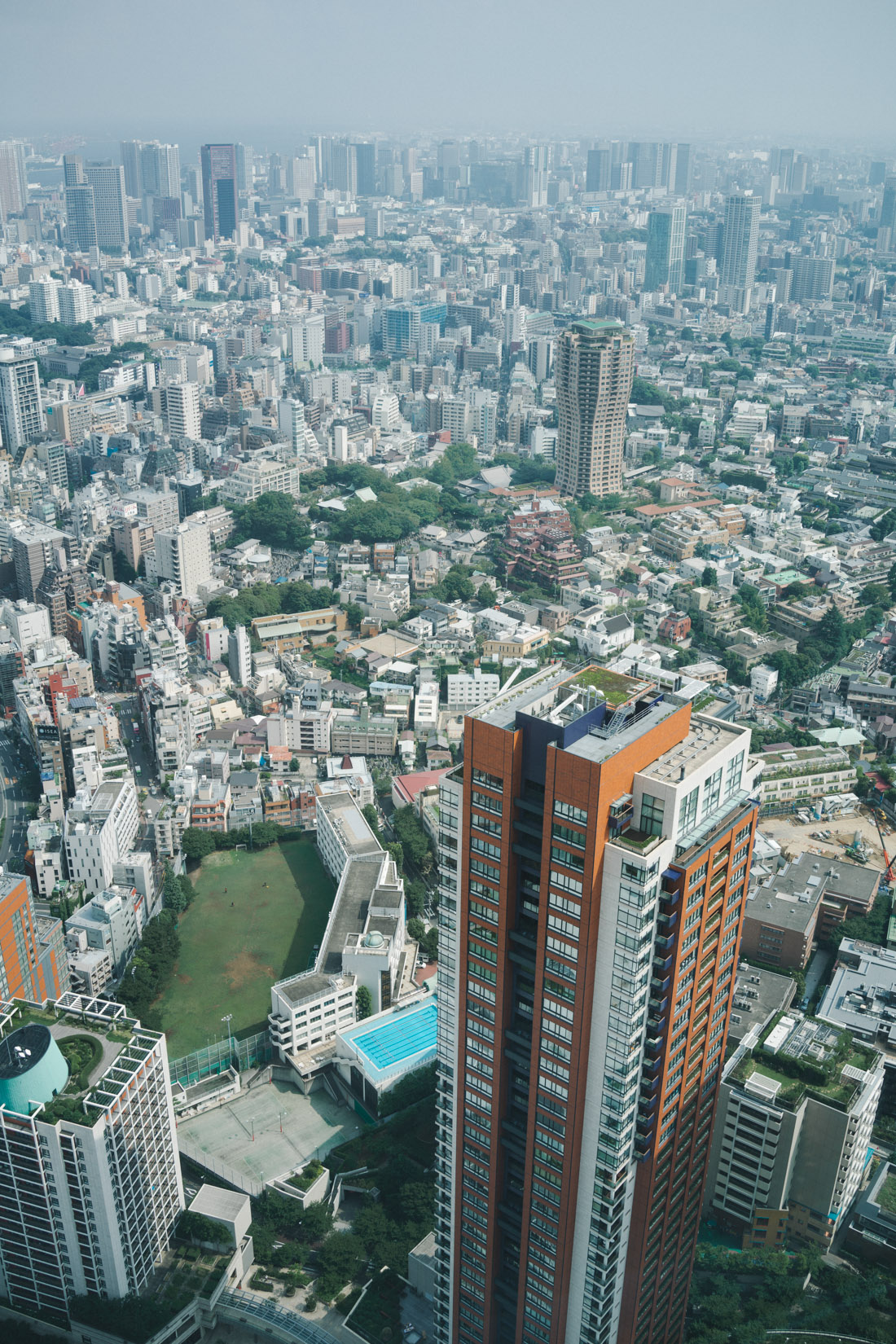 Roppongi Hills Residence down below.
