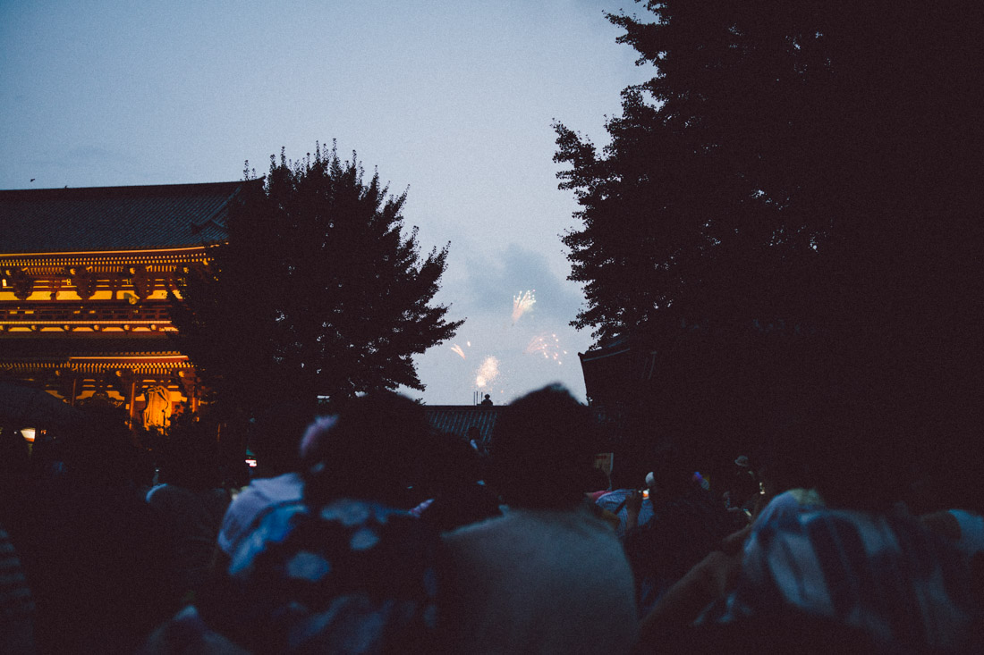 The fireworks are simple, but people seem to enjoy themselves beyond just that.