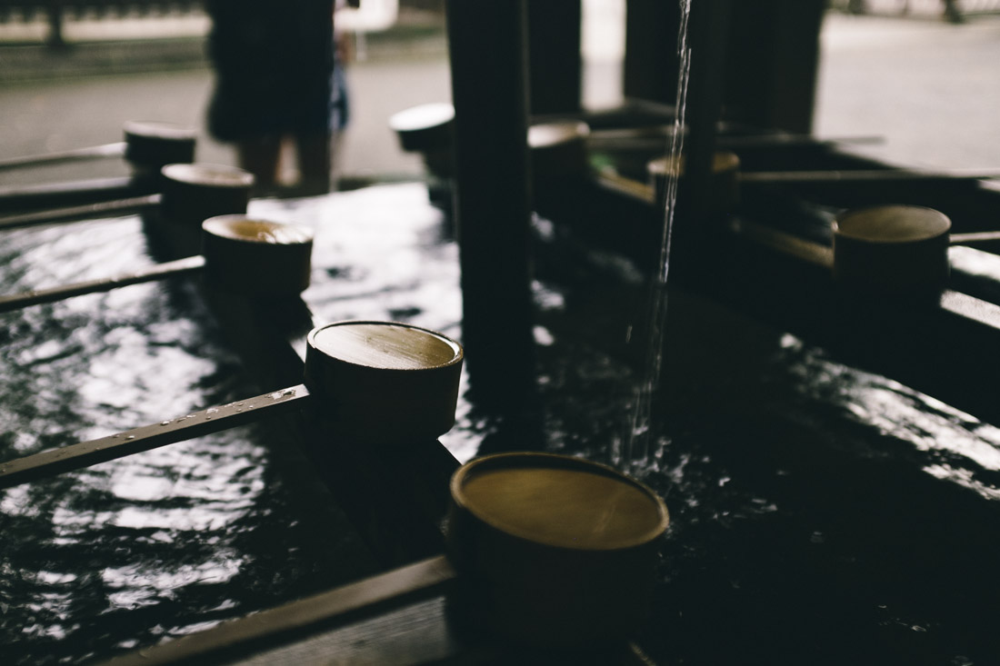The chōzuya is an area outside the shrine where you purify yourself before going in