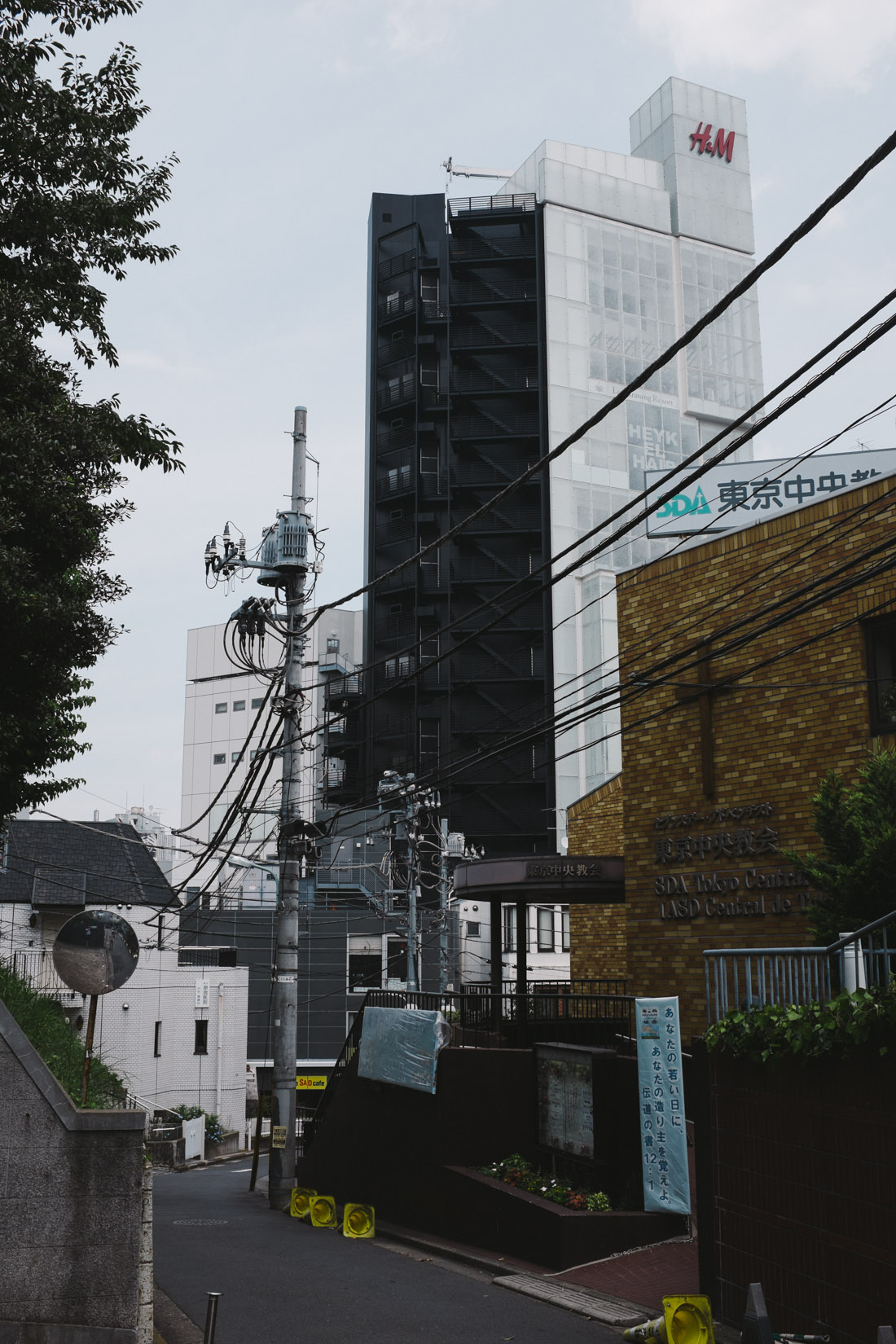 Rare sight: catholic church on the right