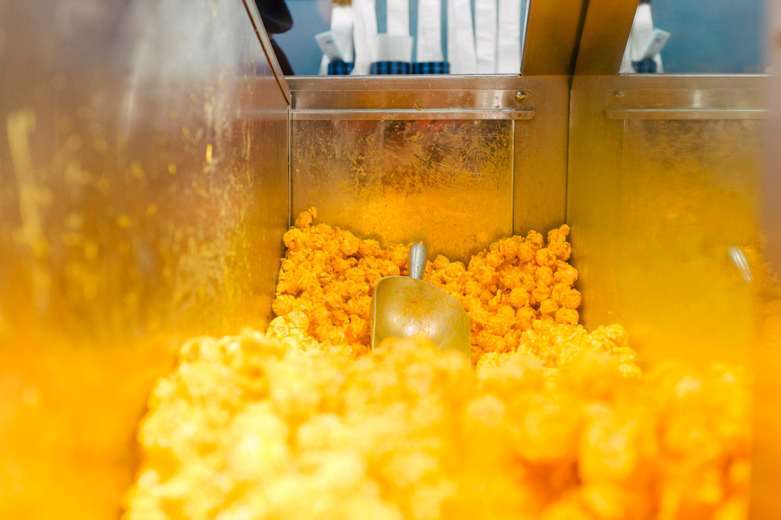 We got some great popcorn on the way home.