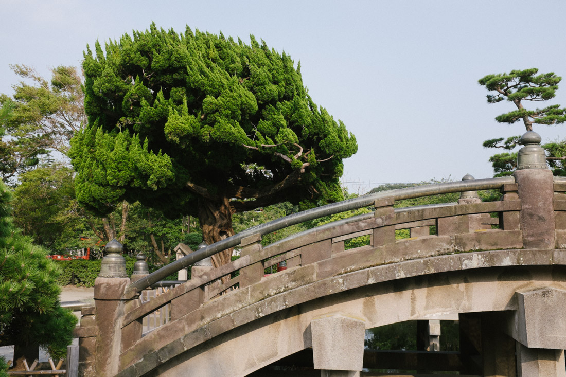 Entrance bridge to Tsurugaoka Hachimangu.