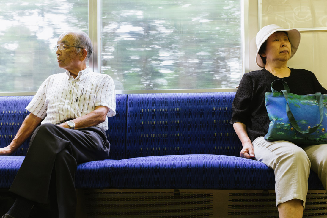 On a local train from Ustunomiya to Nikko.