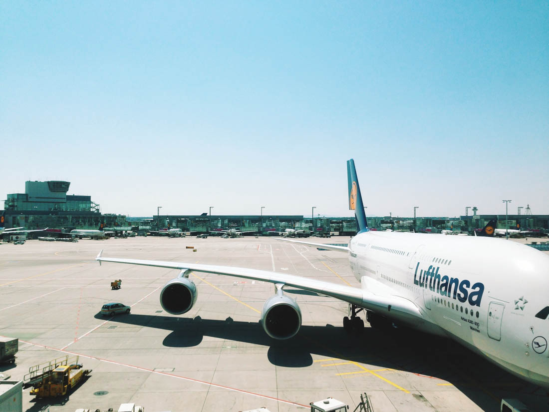 Giant A380 that we flew in to Tokyo — see the car on the plane's shade? Ridiculous scale