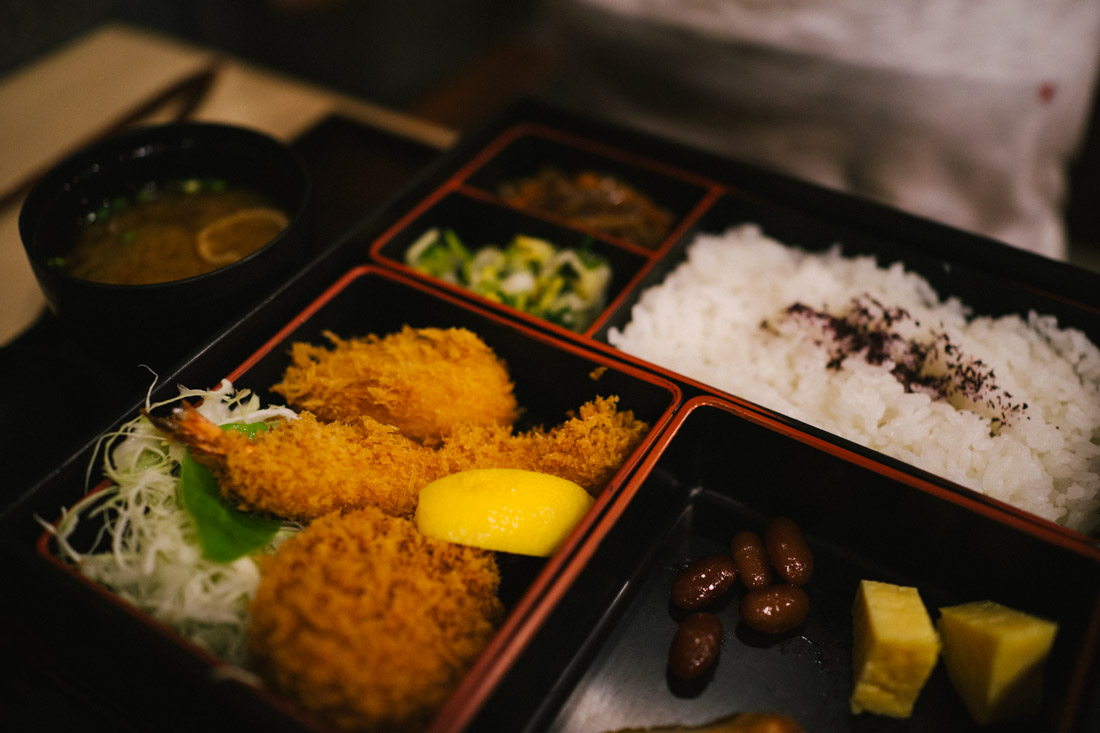 Ume meal, featuring a lot of small degustation plates.