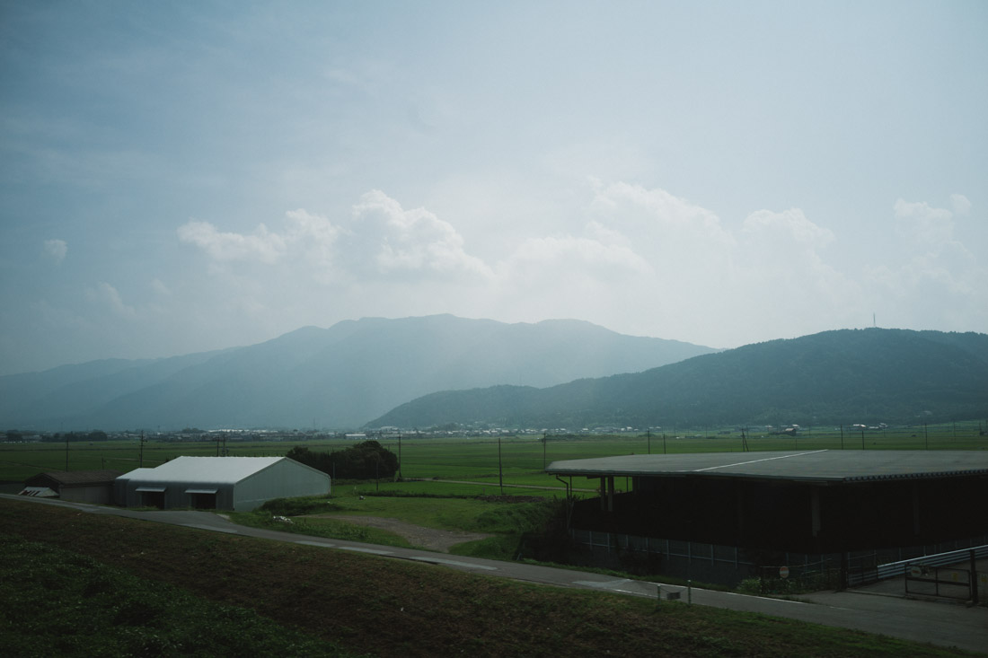 The landscape slowly started to change as we left the big Tokyo outskirts.
