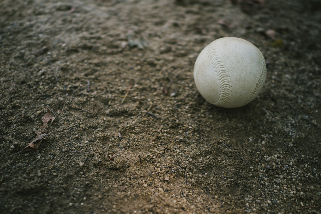 They were actually playing softball.