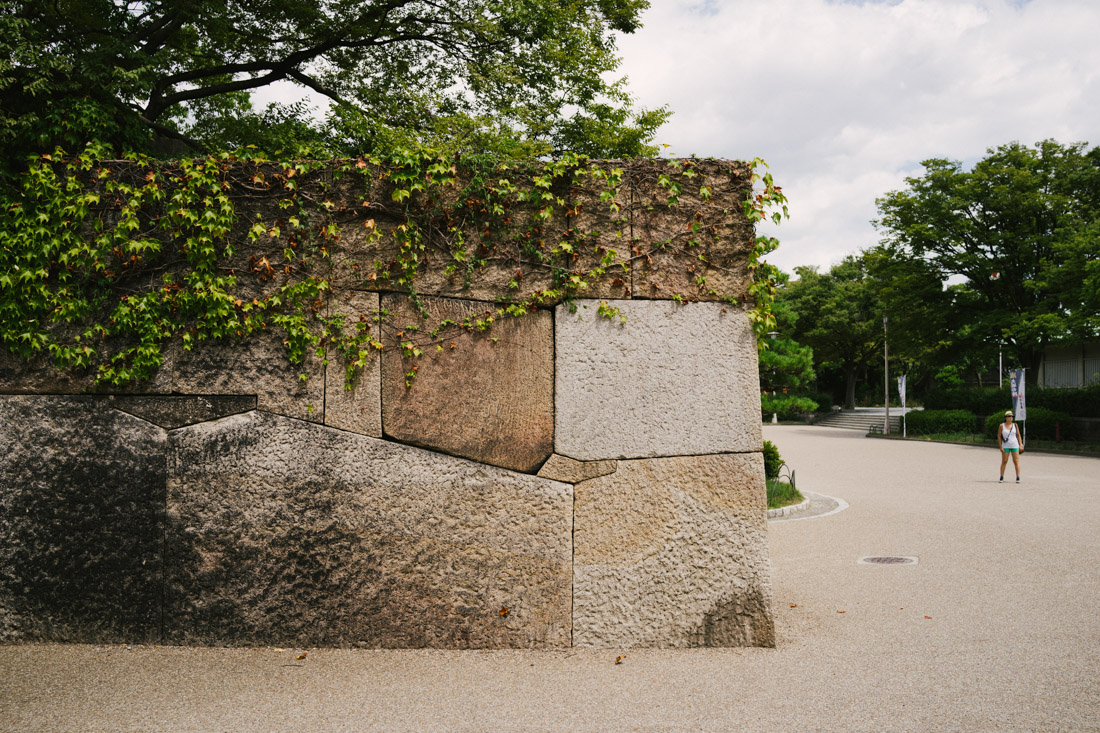 The rampart all around the castle’s grounds had some of the biggest rocks in the world.