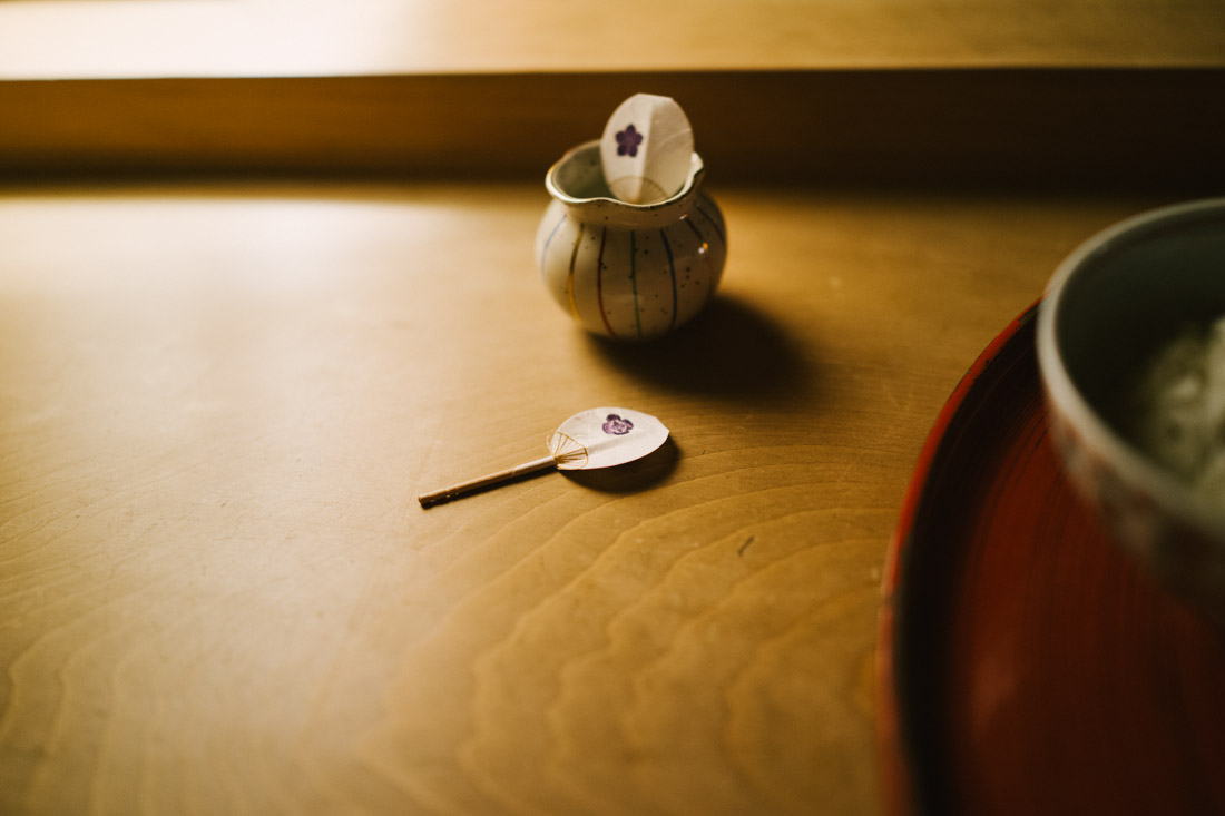 Shiraume branded toothpicks.