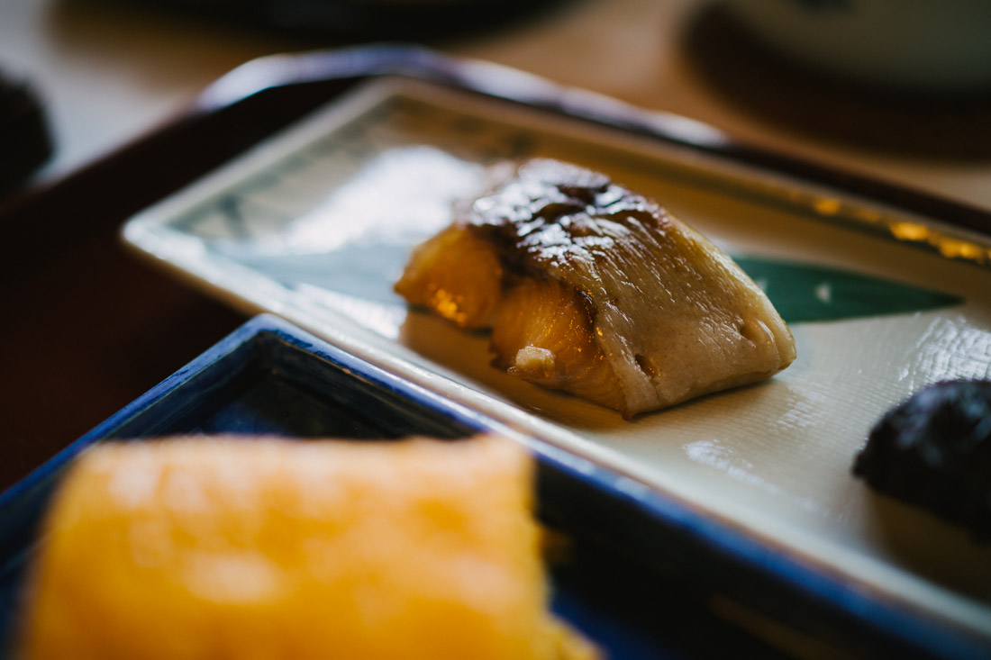 Grilled halibut.