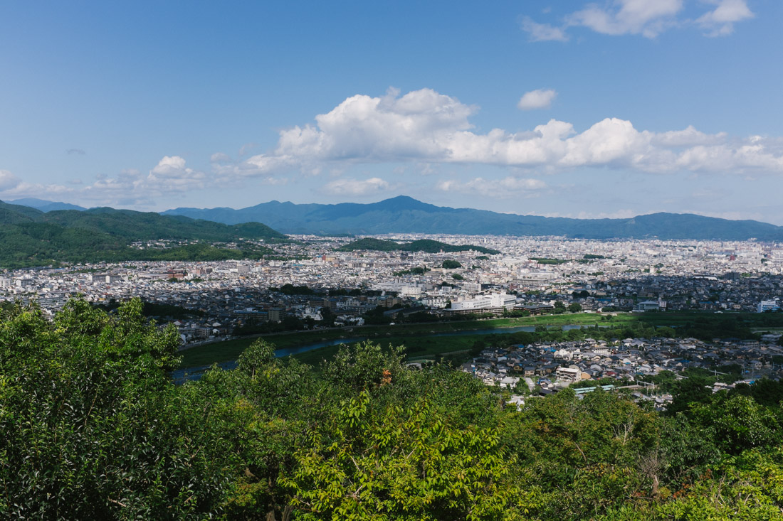 Beautiful Kyoto view from the macaque park.